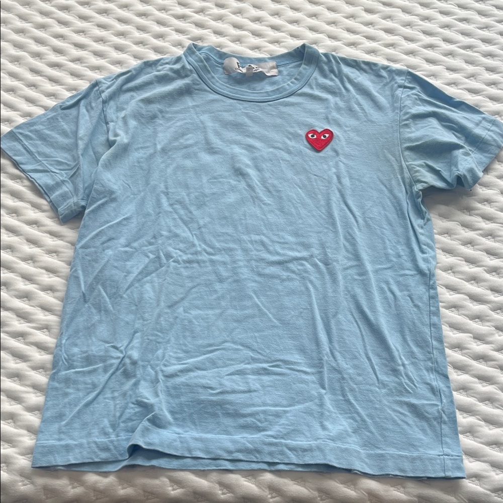 Comme des garcons blue t shirt